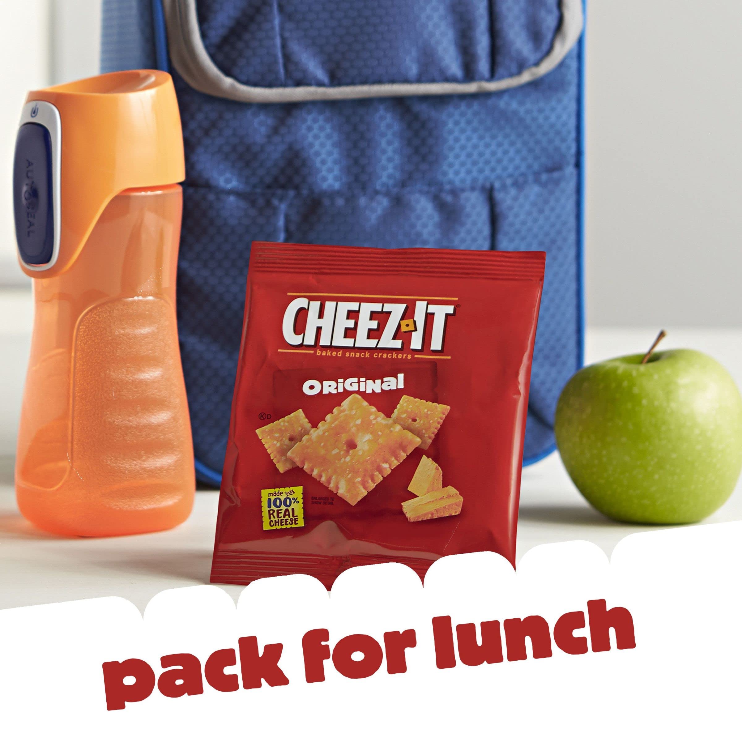 Cheez-It Original Baked Cheese Crackers - 12oz Box (12 Packs) | Crunchy Snacks for Lunch, Office, School & On-The-Go | Perfect for Parties, Road Trips & Movie Nights