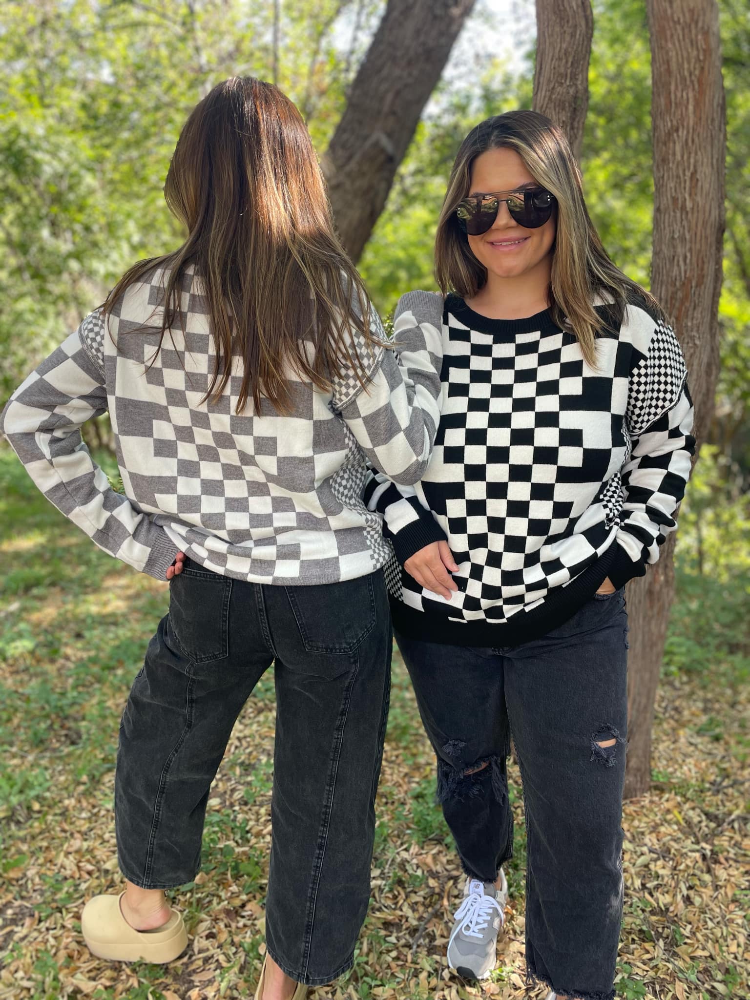 PREORDER: Stylish Checkered Sweater for Women & Men - 4 Color Options - Cozy Knit Pullover for Fall & Winter Fashion - Perfect for Casual Outfits, Office Wear & Holiday Gatherings
