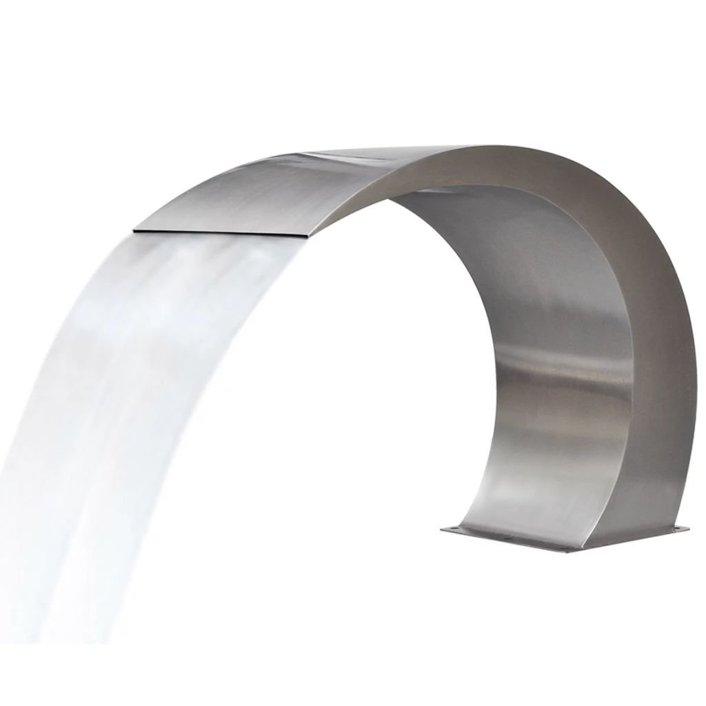 Premium Stainless Steel Pool Waterfall Fountain - 17.7