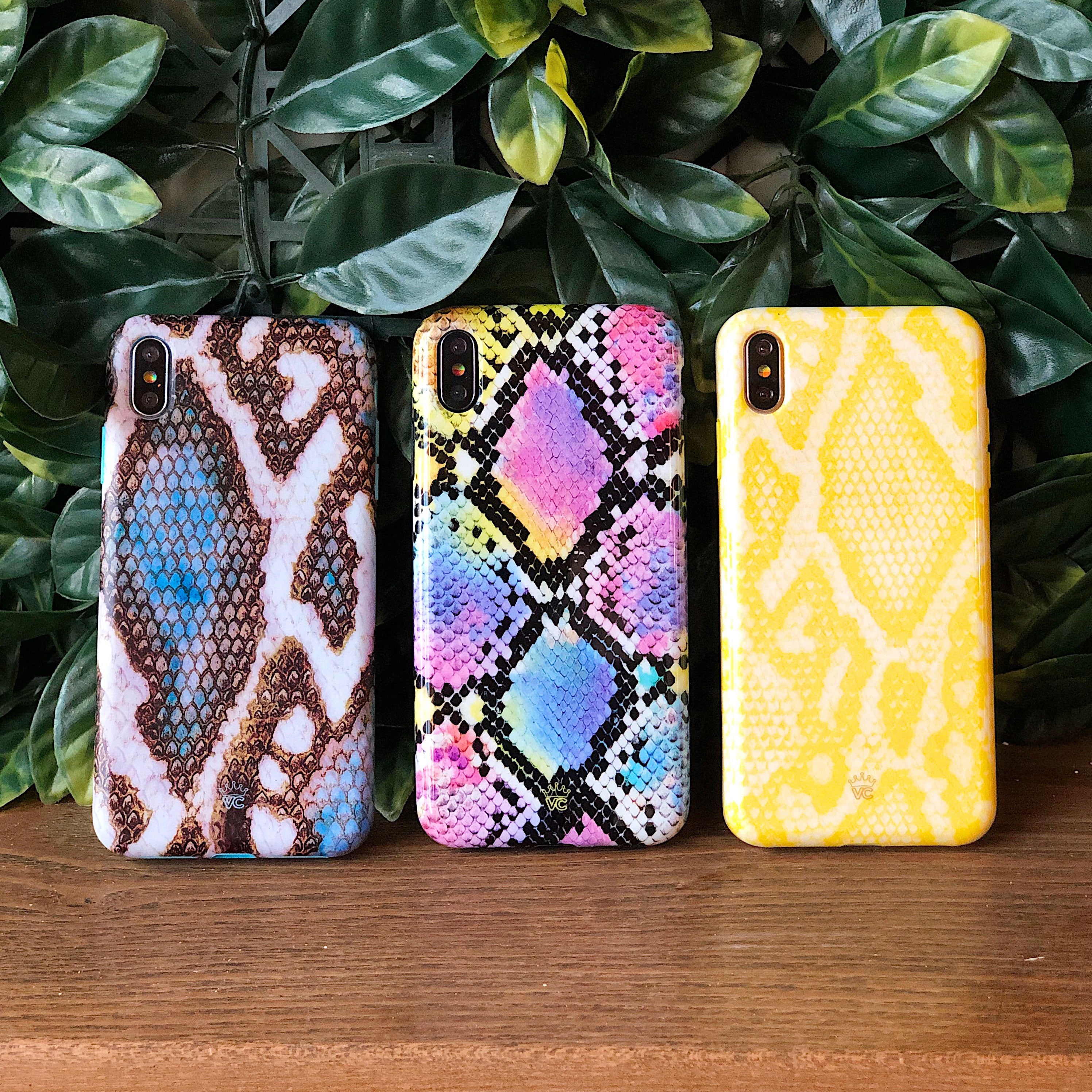 Blue Snakeskin iPhone Case - Stylish & Durable Phone Cover for iPhone 13/14/15 - Perfect for Everyday Use, Travel & Fashion Accessories