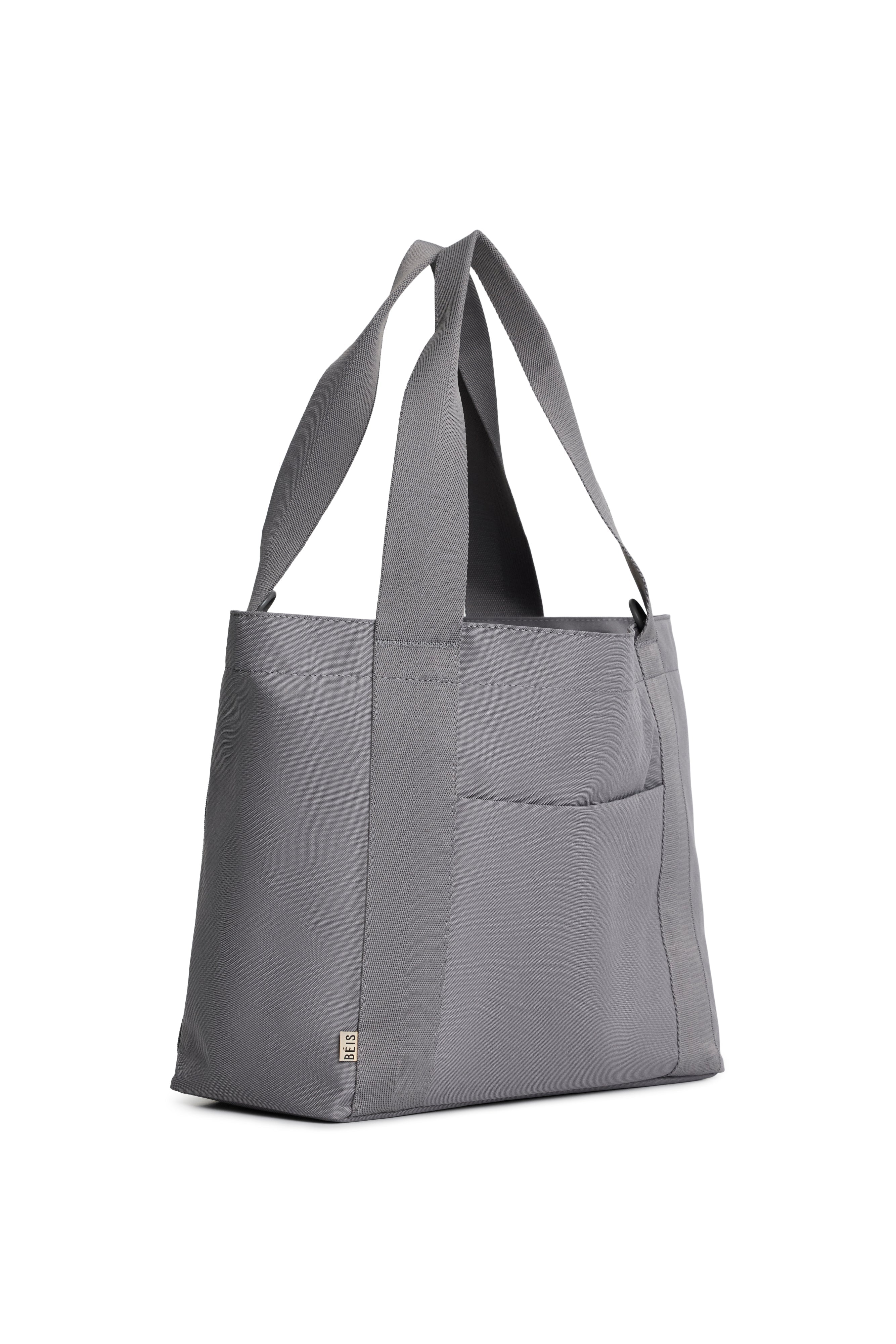 The BÉISics Tote Bag in Grey - Stylish & Spacious Carryall for Work, Travel & Everyday Use