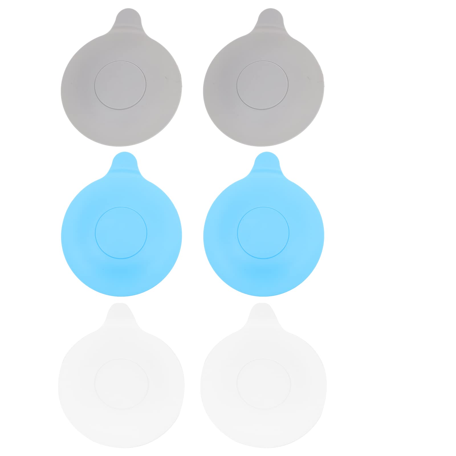 **LUOZZY 6-Pack Sink Drain Stoppers - Flat Suction Hair Catcher for Kitchen & Bathroom - Prevents Clogs, Fits Standard Drains (Ideal for Showers, Bathtubs, and Sinks)**