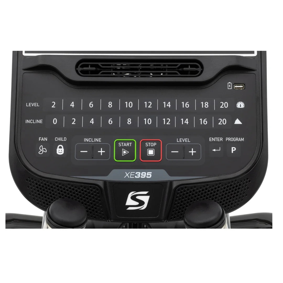 Spirit XE395V2 Elliptical Machine - Low Impact Cardio Trainer for Home Gym - Perfect for Small Spaces & Full Body Workouts