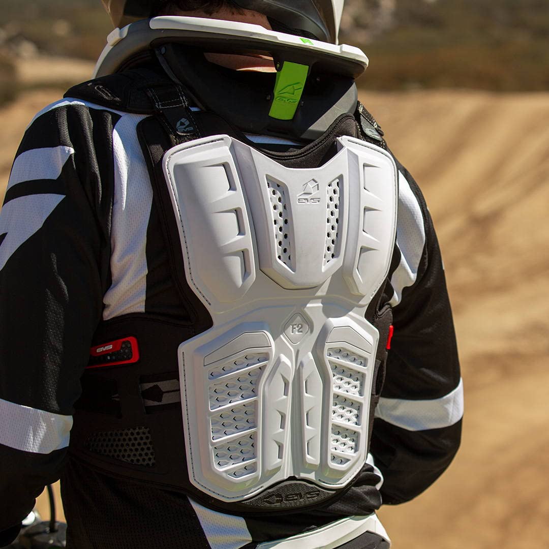 EVS Sports F2 Roost Deflector - Dirt Bike Chest Protector for Motocross & Off-Road Riding - Lightweight MX Body Armor for Trail, Enduro & ATV Protection