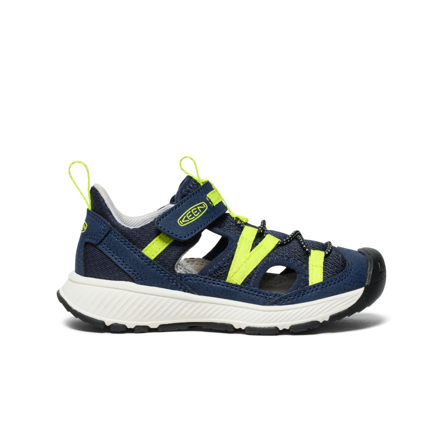 Little Kids' Motozoa Sandals - Navy Blue & Evening Primrose Color | Comfortable Water Shoes for Beach, Pool & Outdoor Play