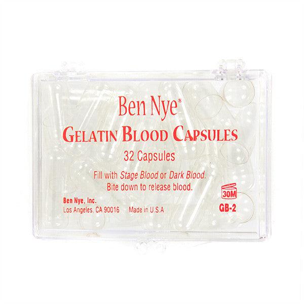 Ben Nye Empty Gelatin Blood Capsules for Special FX Makeup - Perfect for Halloween, Theater & Film Effects