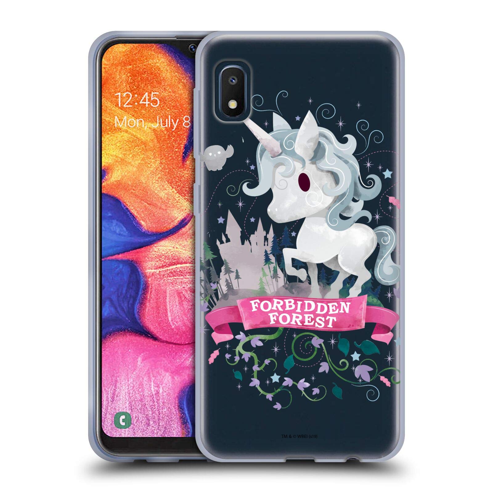 Harry Potter Unicorn Deathly Hallows II Soft Gel Case for Samsung Galaxy A10e (2019) - Officially Licensed Protective Phone Cover by Head Case Designs for Fans & Daily Use