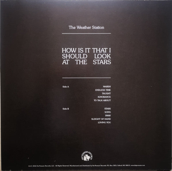 The Weather Station - How Is It That I Should Look At The Stars (Vinyl LP Album, Mint Condition) | Perfect for Audiophiles & Vinyl Collectors