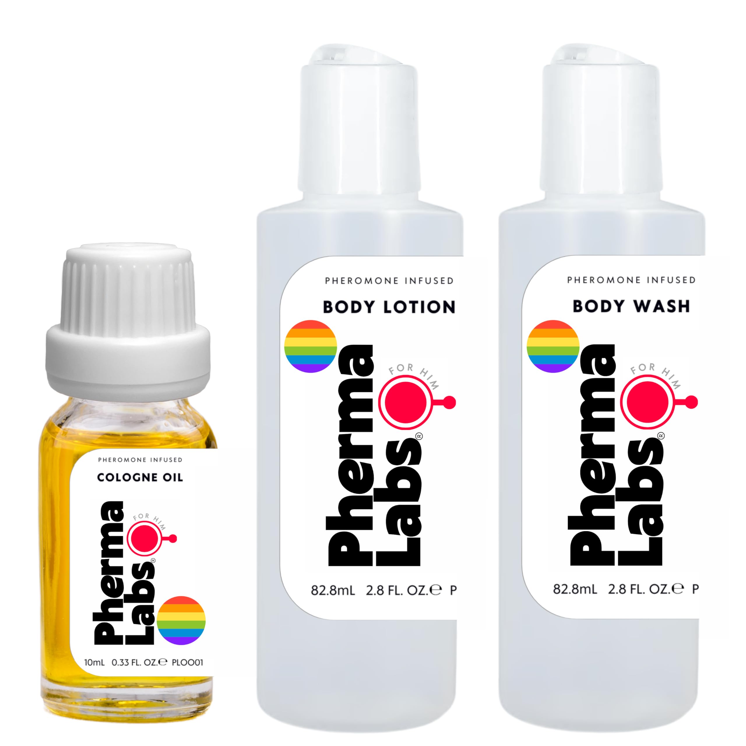 Pheromone Travel Kit for Men - Attract & Seduce with Body Lotion, Wash & Oil | Gay Men's Mini Grooming Set for Dating, Nightlife & Romantic Getaways