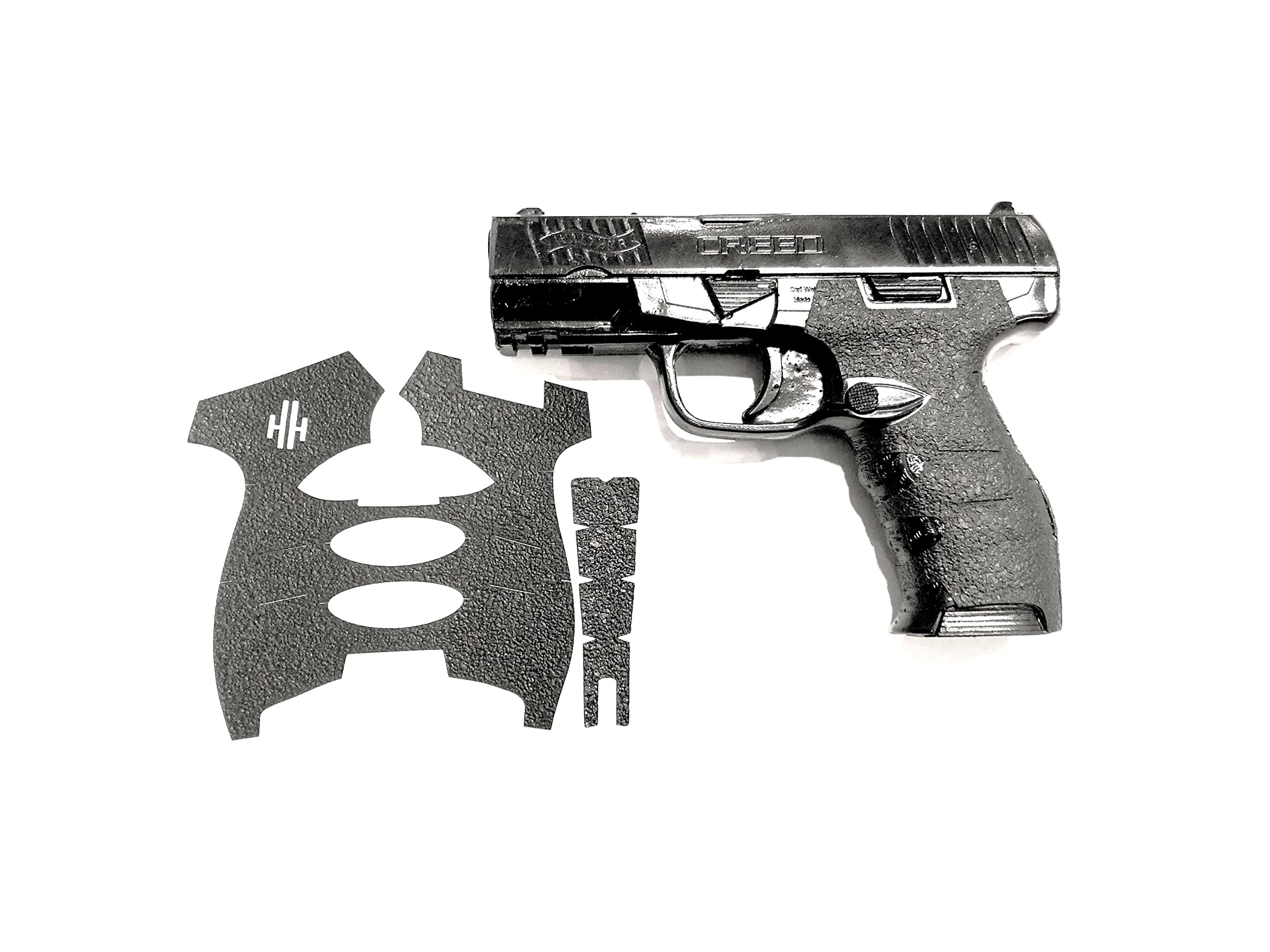 HandleItGrips Textured Rubber Gun Grip Tape Wrap - Non-Slip Grip Enhancement for Walther Creed Pistols - Perfect for Shooting Range, Hunting & Tactical Training
