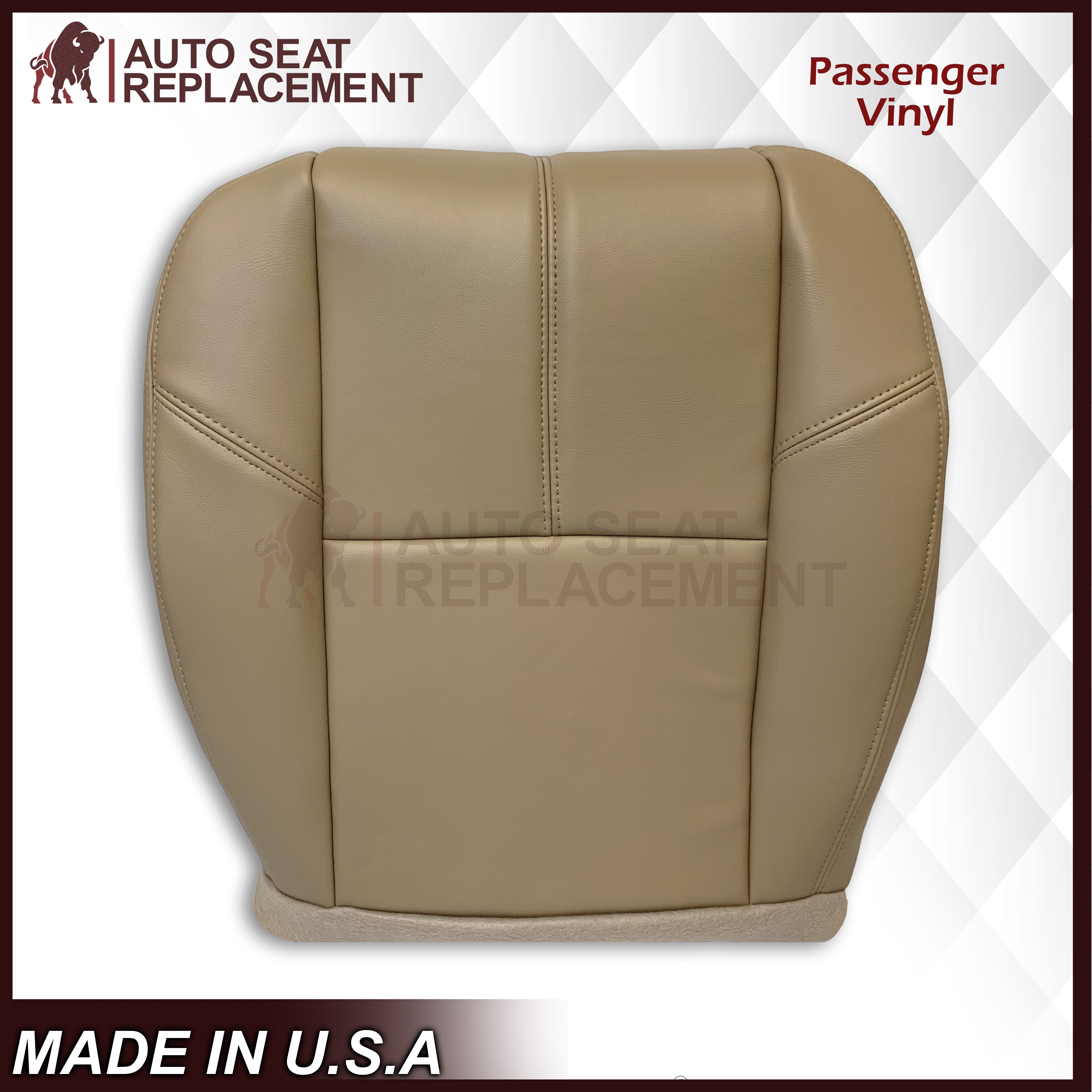2007-2014 Chevy Silverado Seat Covers - Premium Tan Leather Truck Seat Protectors for Silverado 1500/2500/3500 - Perfect for Road Trips, Work Commutes & Off-Road Adventures