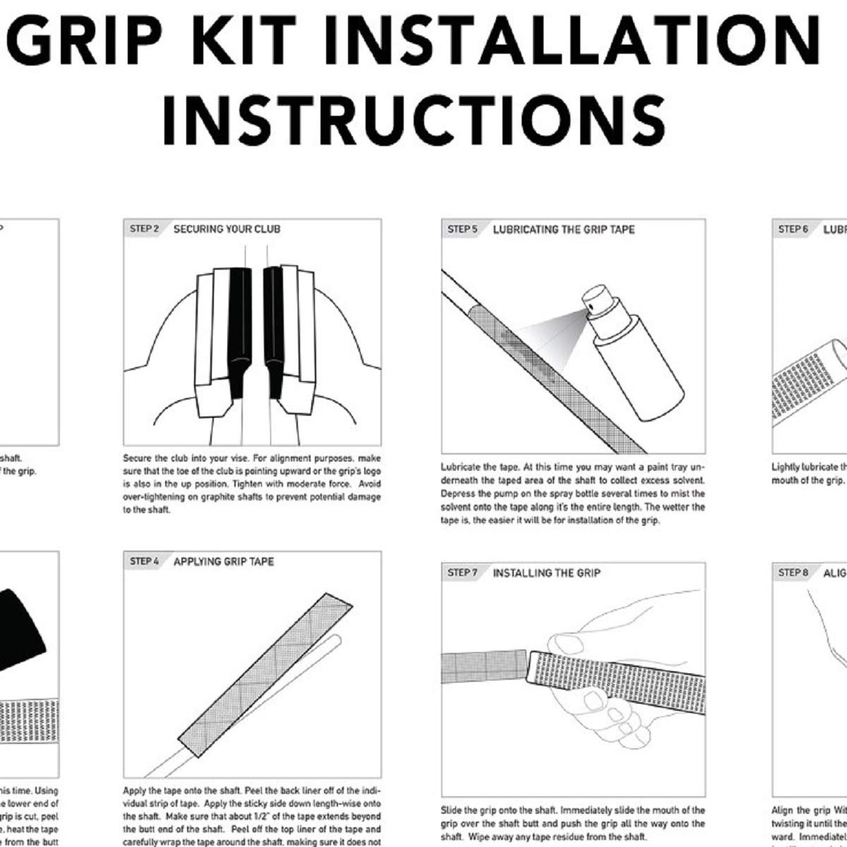 Karma Arthritic Golf Grips & Grip Kit - Black +3/32” Oversized for Reduced Grip Pressure - Ideal for Seniors and Arthritis Sufferers