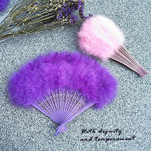 Chinese Peacock Feather Folding Hand Fan - 50x30cm Wedding Dance Fan, Cosplay Accessory, Home Decor for Parties & Events | Perfect for Weddings, Performances, and Asian-Themed Decor