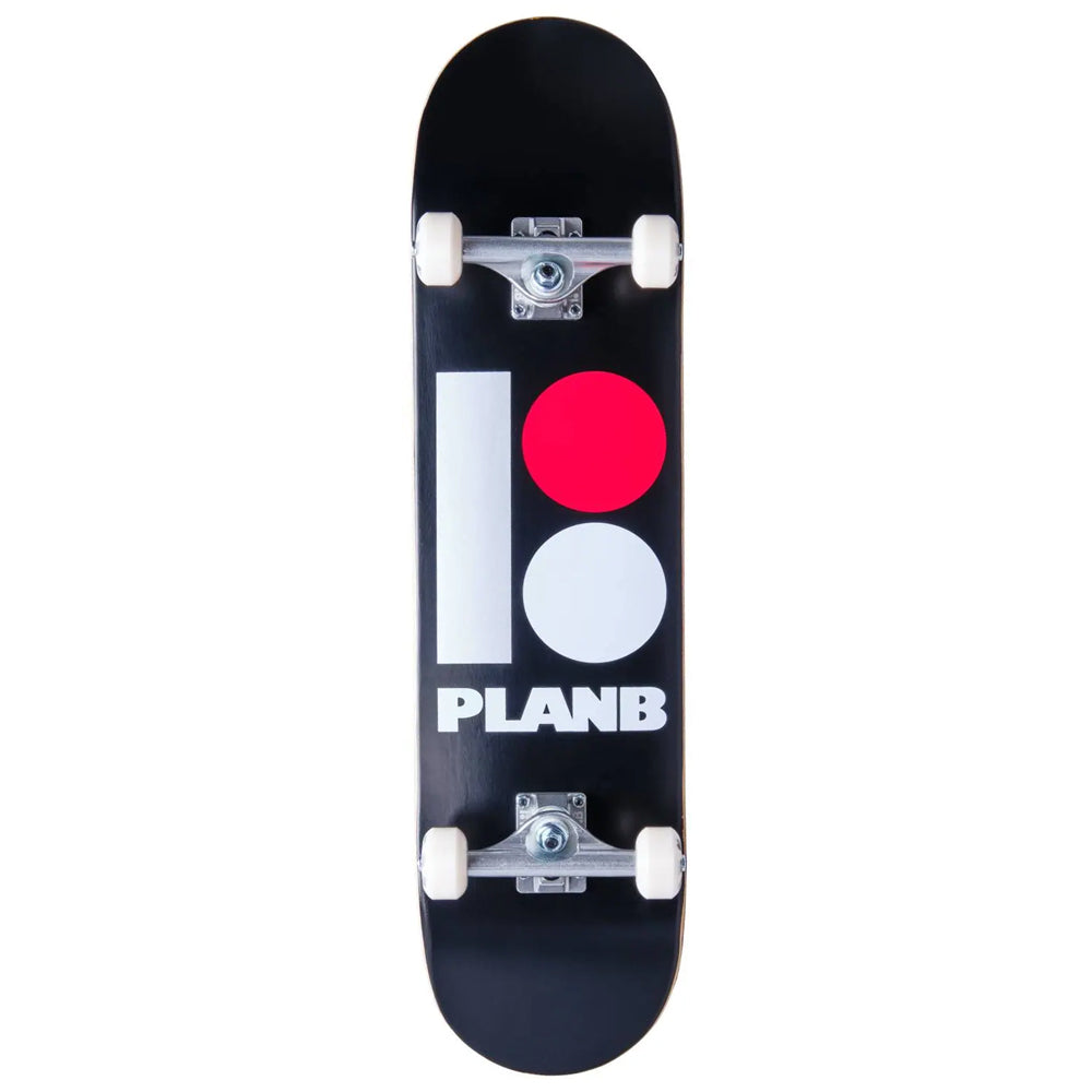 PLAN B Team Complete Skateboard 7.75 Inch Professional Skateboard Deck with ABEC 7 Bearings - Perfect for Street Skating, Tricks, and Beginners