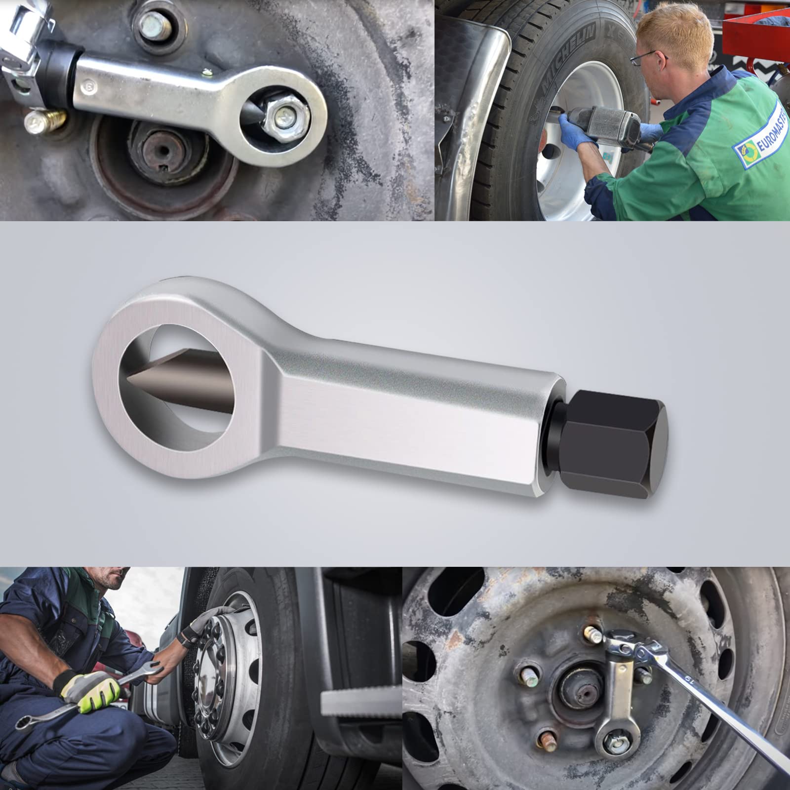 Heavy Duty Nut Splitter Cracker Tool - Rustproof Metal Nut Separator & Extractor for Broken/Damaged Nuts - Manual Pressure Nut Remover for Automotive, Plumbing & DIY Repairs