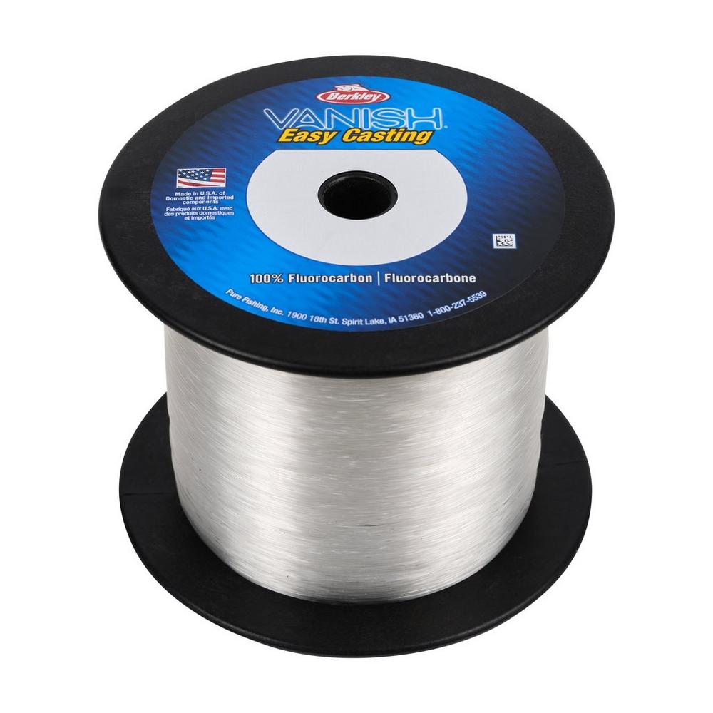 Berkley Vanish Fluorocarbon Fishing Line - 2000 Yards Clear Invisible Leader - Perfect for Bass, Trout & Saltwater Fishing