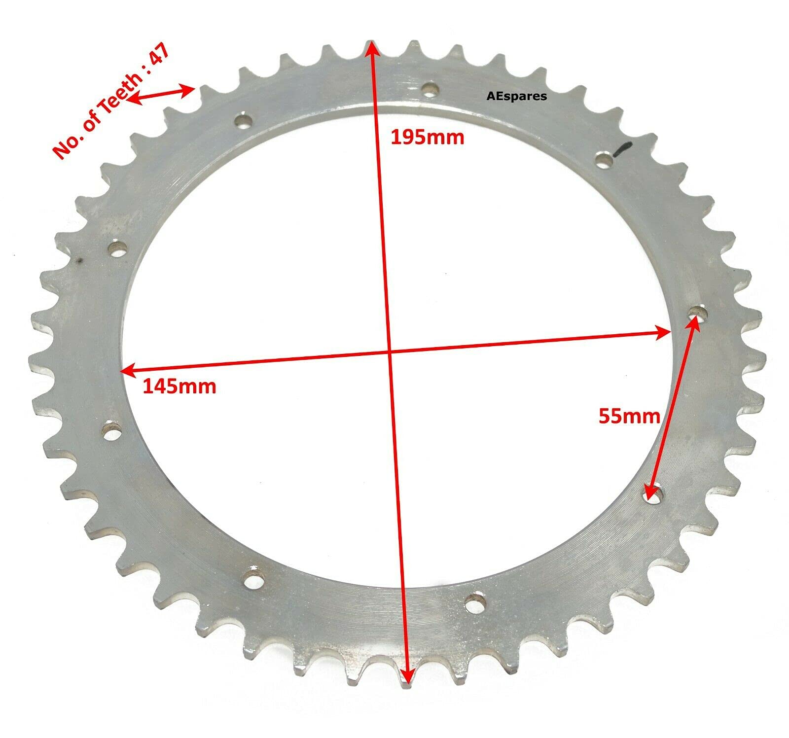 BSA Bantam Front 15T & Rear 47T Sprocket Set - Compatible with D1 D3 D5 D7 D10 D14 Models - Perfect for Motorcycle Maintenance & Performance Upgrades