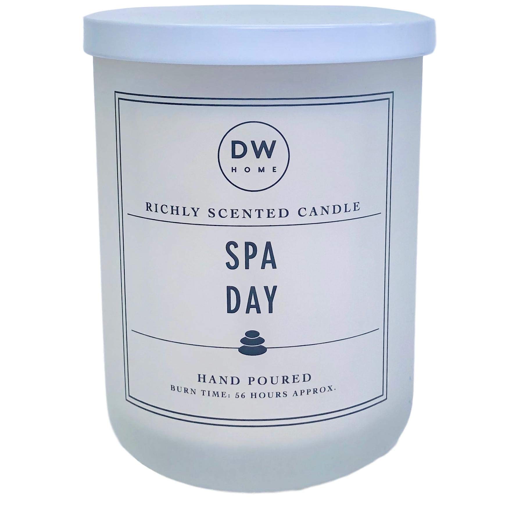 DW Home Spa Day Scented Candle - Lavender & Eucalyptus Aromatherapy Candle for Relaxation, Stress Relief & Home Decor | Perfect for Bathroom, Bedroom & Self-Care Gifts