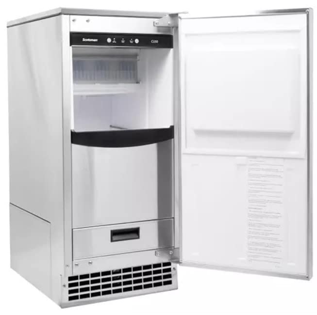 Scotsman Commercial Undercounter Gourmet Cube Ice Maker - Perfect for Restaurants, Bars, and Home Kitchens