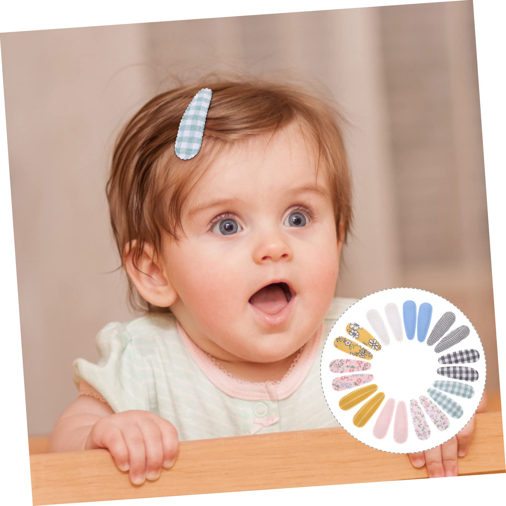 BIUDECO 10 Pairs Toddler Hair Clips for Girls - Cute Flower Fabric Hair Accessories for Baby & Kids | Non-Toxic Hair Pins for Daily Wear, Parties & Special Occasions