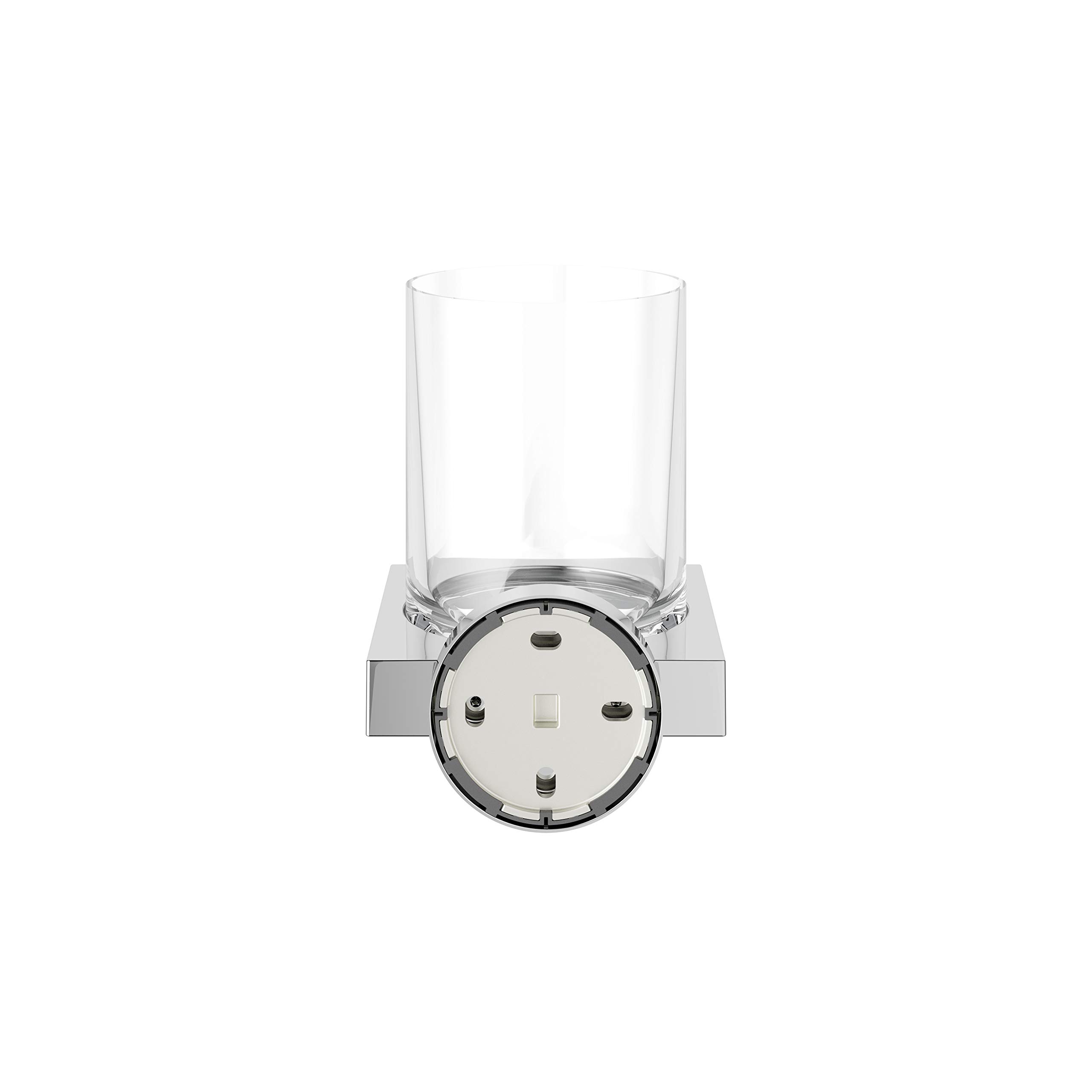 Keuco Edition 90 Tumbler Holder - Premium Polished Chrome Bathroom Accessory for Modern Homes & Luxury Hotels