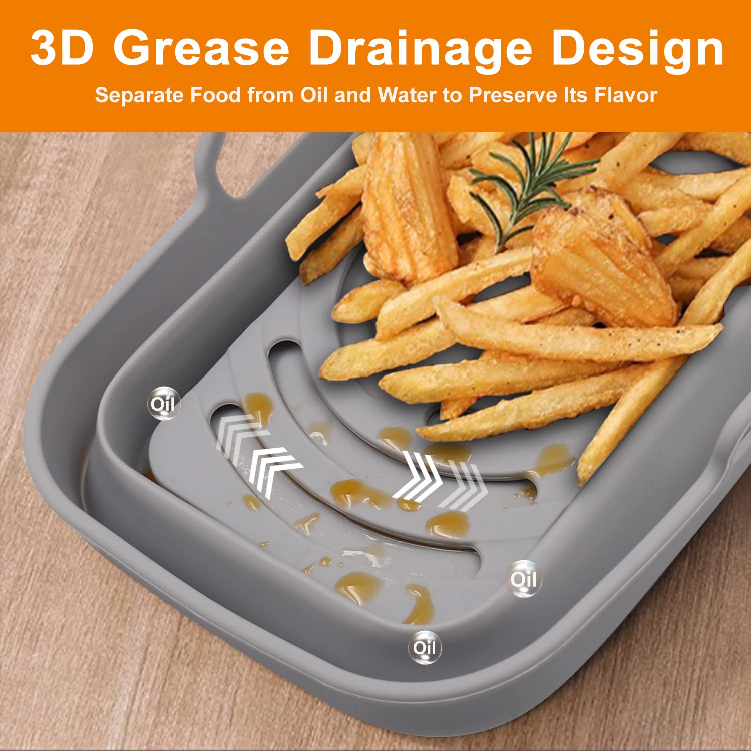 2-Pack Air Fryer Silicone Liners with Non-Slip Mats & Cleaning Brushes - Compatible with Ninja Foodi DualZone DZ401, DZ201 - Perfect for Baking, Roasting & Easy Cleanup