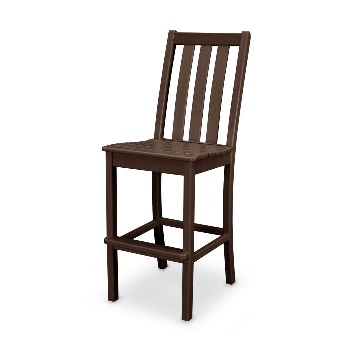 POLYWOOD Vineyard Bar Side Chair - Weather-Resistant Outdoor Dining Chair for Patio, Deck, or Poolside - Perfect for Entertaining Guests