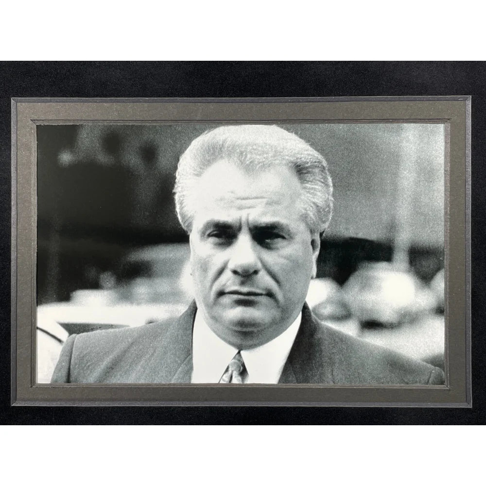 Authentic John Gotti Hand-Signed Prison Letter Framed with PSA/DNA COA - Rare Gambino Mafia Mob Autograph Collectible - Perfect for Mafia Memorabilia Displays & Crime History Enthusiasts