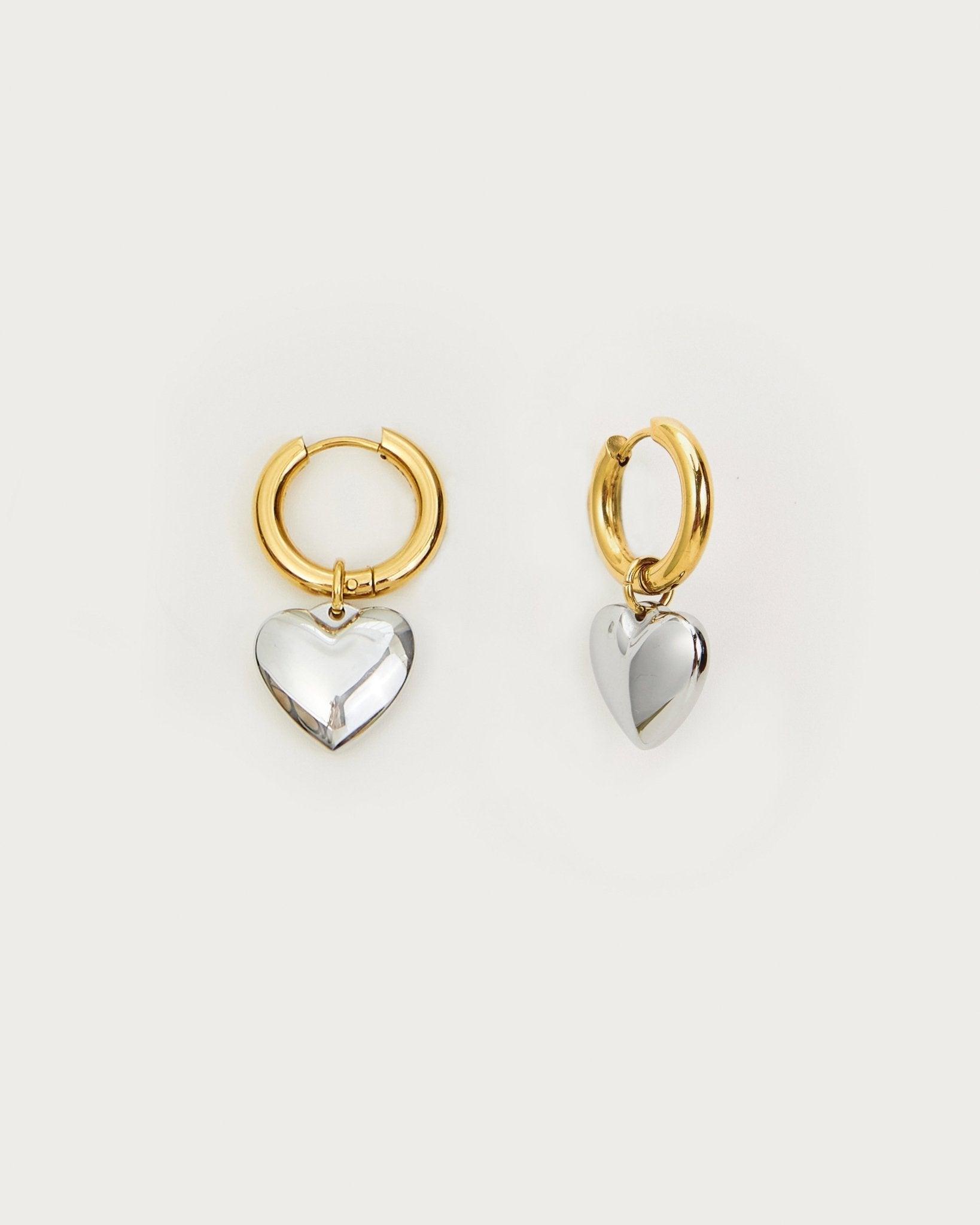 Elegant Audrey Heart Earrings for Women - Sterling Silver Dainty Jewelry Gift for Valentine's Day, Anniversary & Special Occasions