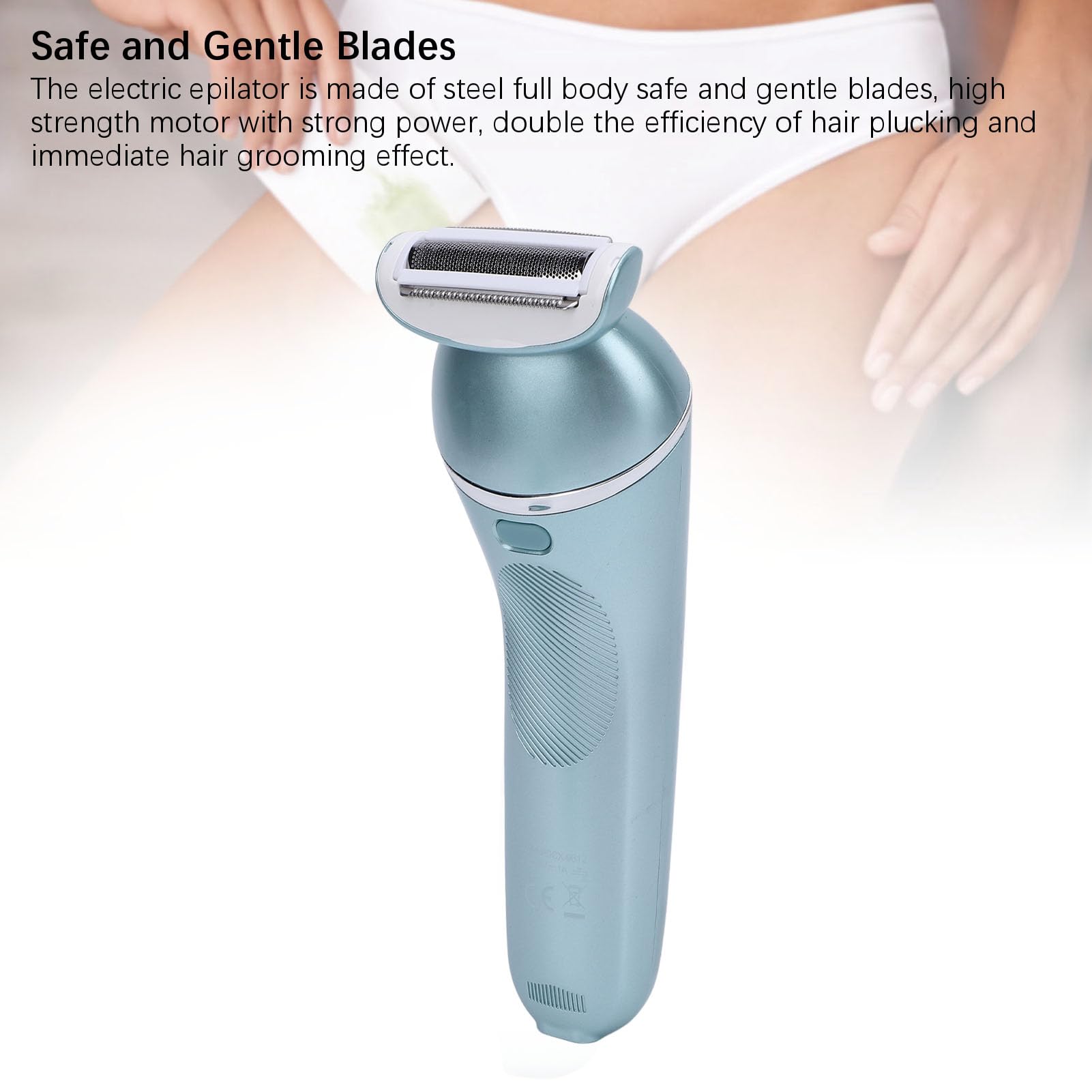 Women's Electric Shaver & Epilator Kit - Painless Hair Remover for Face, Chin, Arms, Legs, Armpit & Bikini Area | USB Rechargeable Wet/Dry Trimmer with Detachable Head | Perfect for Travel, Gym & Home Use