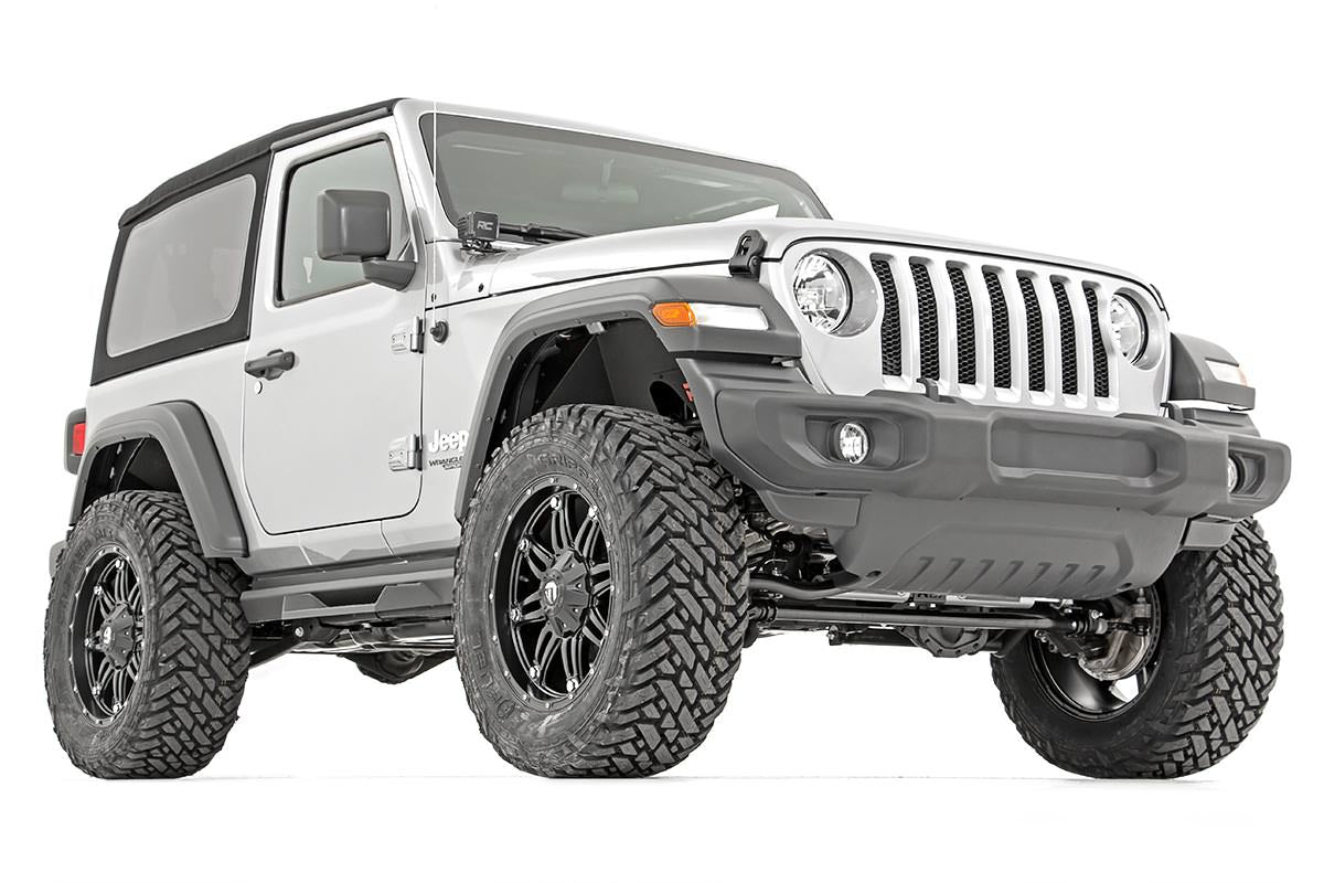 3.5 Inch Lift Kit with Adjustable Lower Control Arms & Front Driveshaft for Jeep Wrangler JL Rubicon 4WD (2018-2023) - Off-Road Suspension Upgrade for Enhanced Performance & Ground Clearance