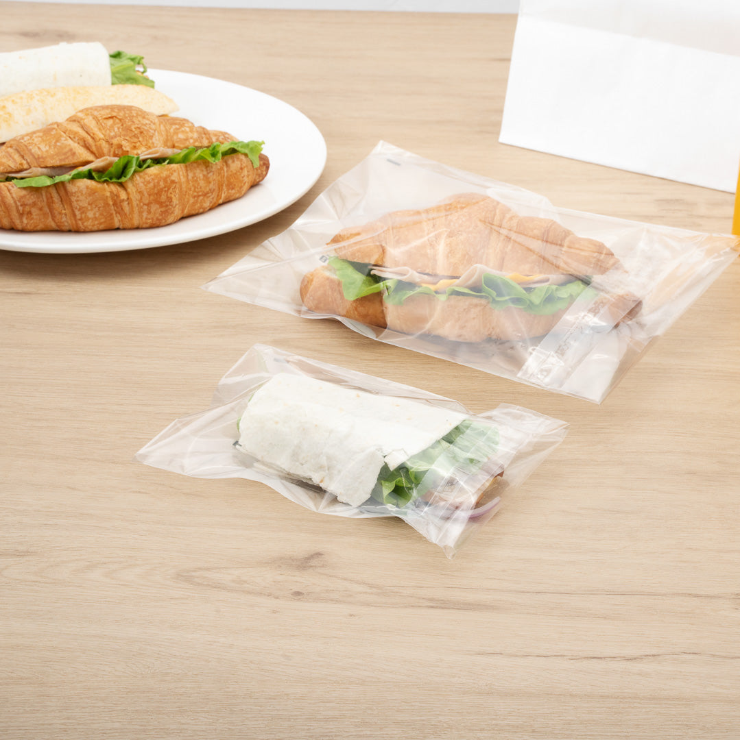 Clear Plastic Self-Sealing Lip & Tape Bags - 7x5 Inches (100 Count Box) - Perfect for Crafts, Snacks & Small Item Storage