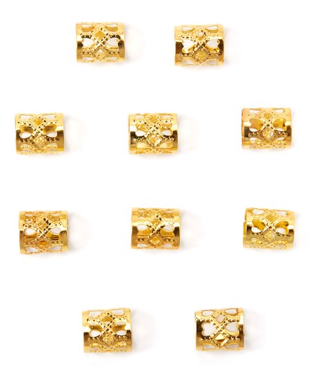 Gold Braid Charms Pack - Elegant DIY Jewelry Making Supplies for Bracelets, Necklaces & Crafts | Perfect for Scrapbooking, Gift Wrapping & Fashion Accessories