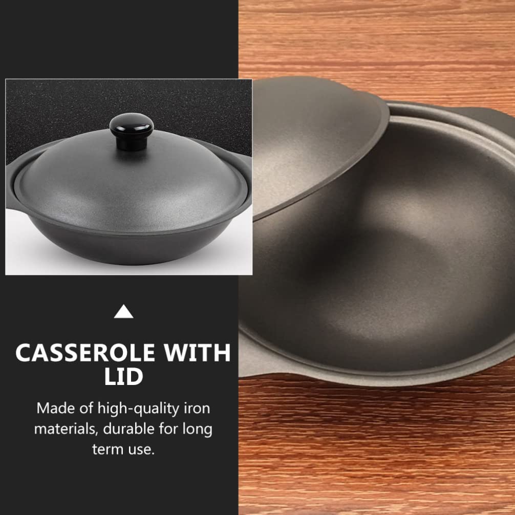 1pc Yellow Clay Casserole Pot for Braised Chicken & Rice - Traditional Stewed Chicken Rice Cooking Utensil - Perfect for Home Cooking, Asian Cuisine & Family Meals