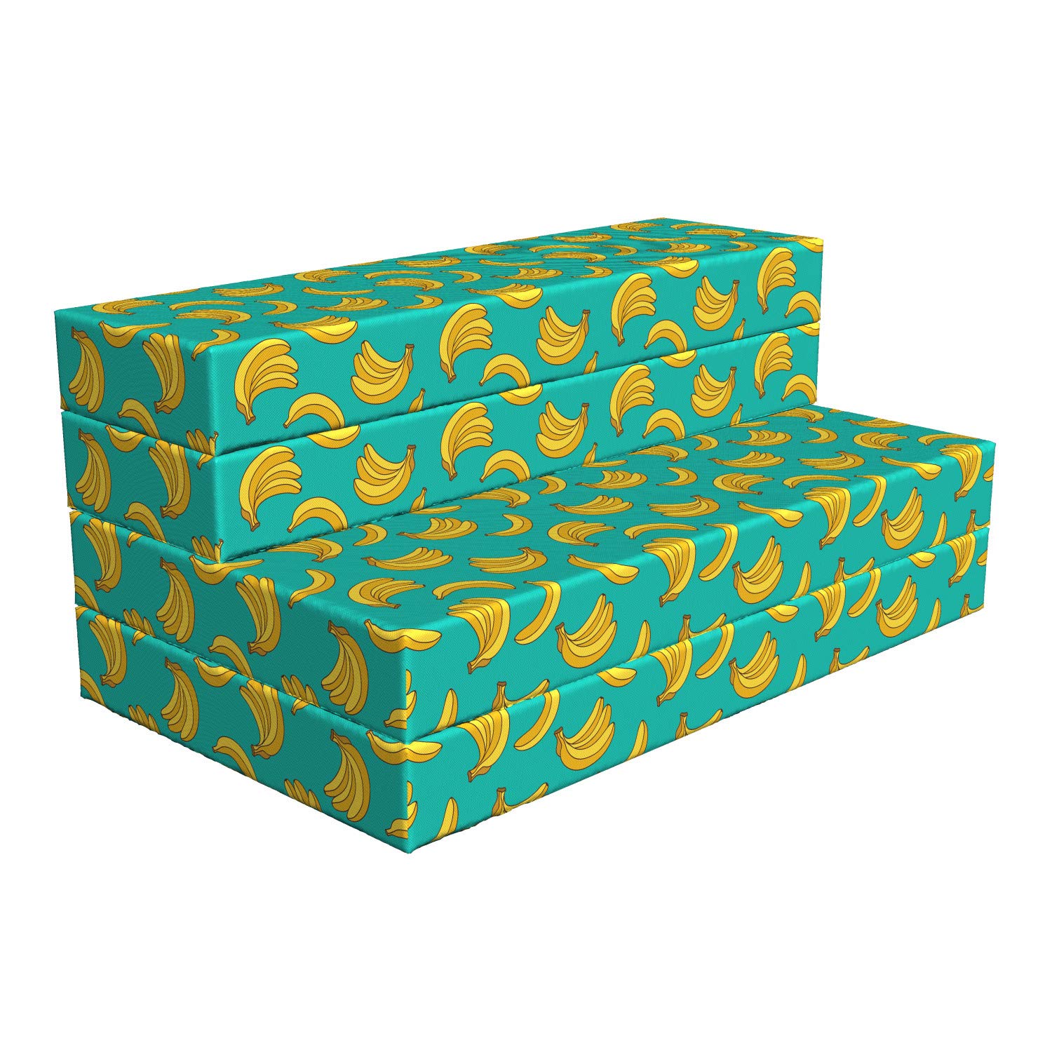Ambesonne Banana Print Foldable Mattress - Tropical Fruit Design, 78.7