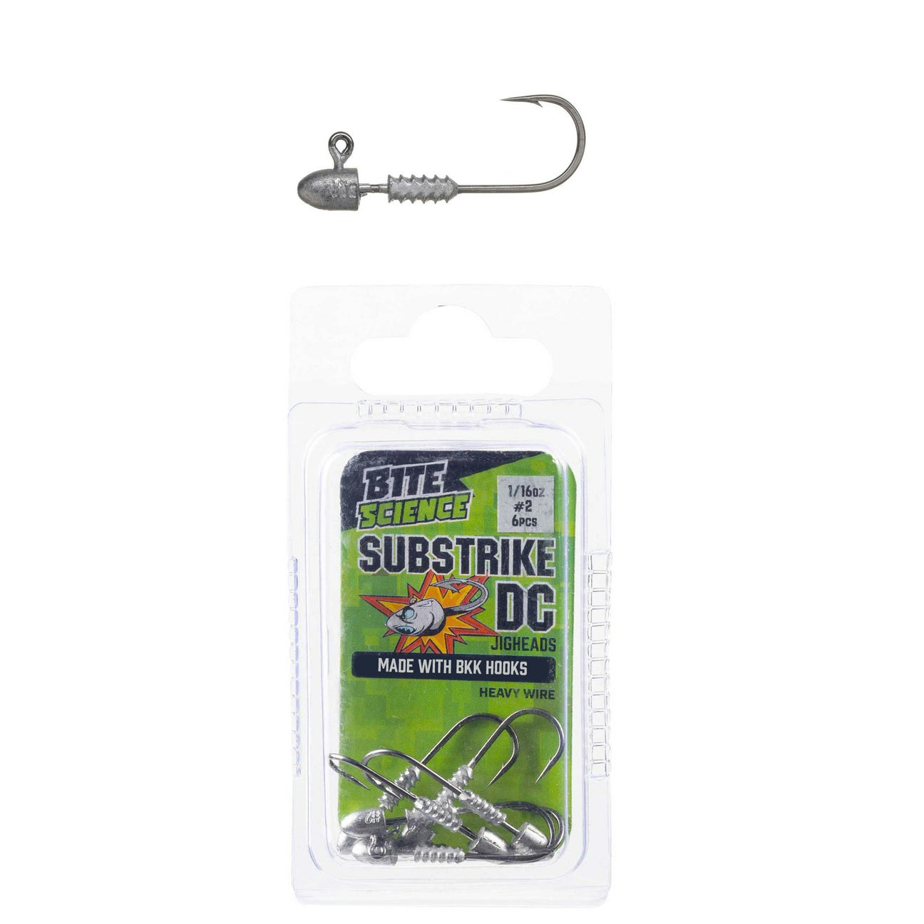 Bite Science Substrike DC Jigheads - Premium Fishing Jigs for Bass, Walleye & Saltwater - Perfect for Deep Water & Fast Current Fishing