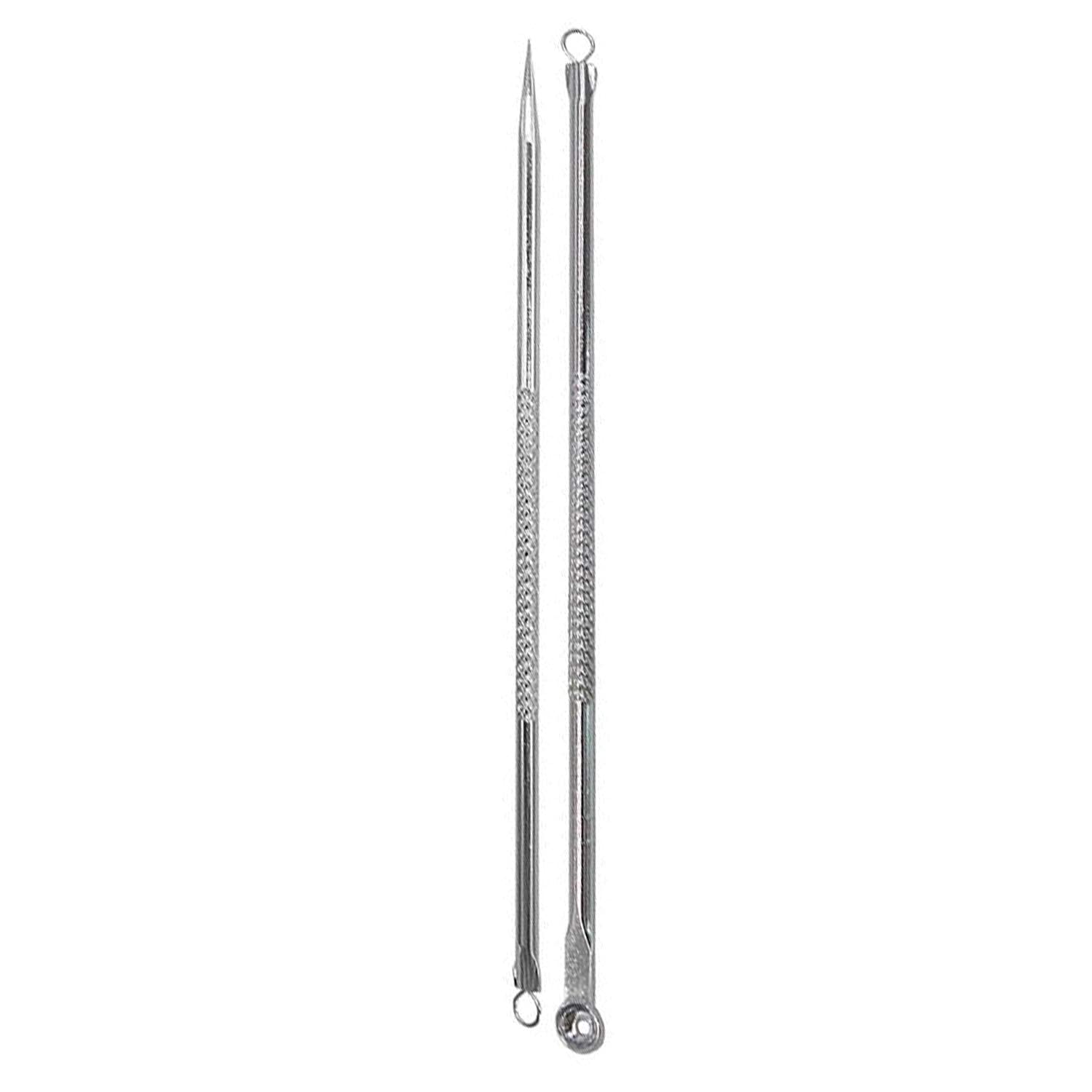 Professional Acne Extractor Kit - Blackhead Tweezers & Pimple Popper Tool for Blackheads, Whiteheads & Ingrown Hairs | Comedone Extractor Set for Facial Blemishes & Skin Impurities | Perfect for Home Spa & Skincare Routine