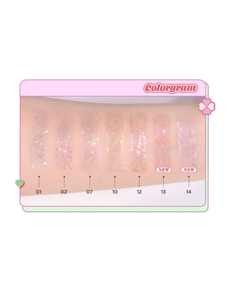 Colorgram Milk Bling Shadow - Long-Lasting Shimmer Eyeshadow for Day & Night Makeup - Perfect for Parties, Dates & Special Occasions