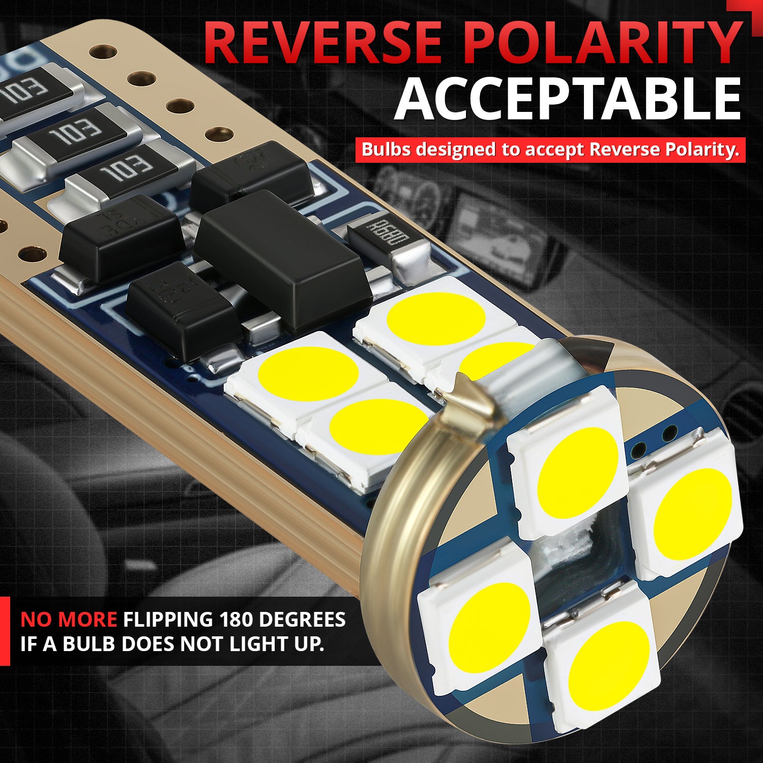 10PCS 5500K Pure White LED Light Bulb Kit for 2009-2018 Dodge Ram 1500/3500 & 2018-2022 Classic Models - Bright Headlight Replacement for Night Driving and Off-Road Adventures