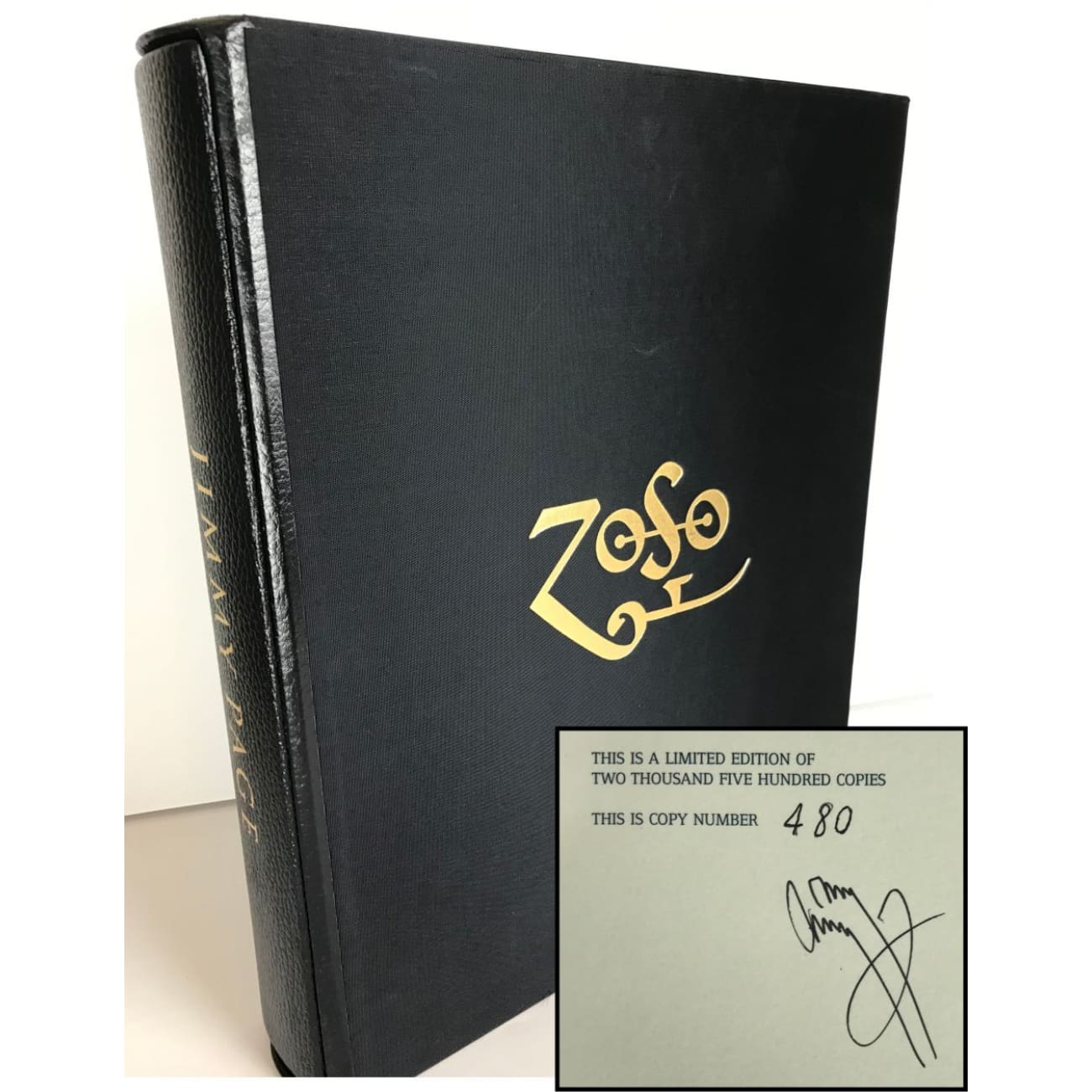 Led Zeppelin Jimmy Page Autographed Zoso Book - Limited Edition #480/2500 (Rare Collectible) | Perfect for Music Memorabilia Collections & Rock Fan Gifts