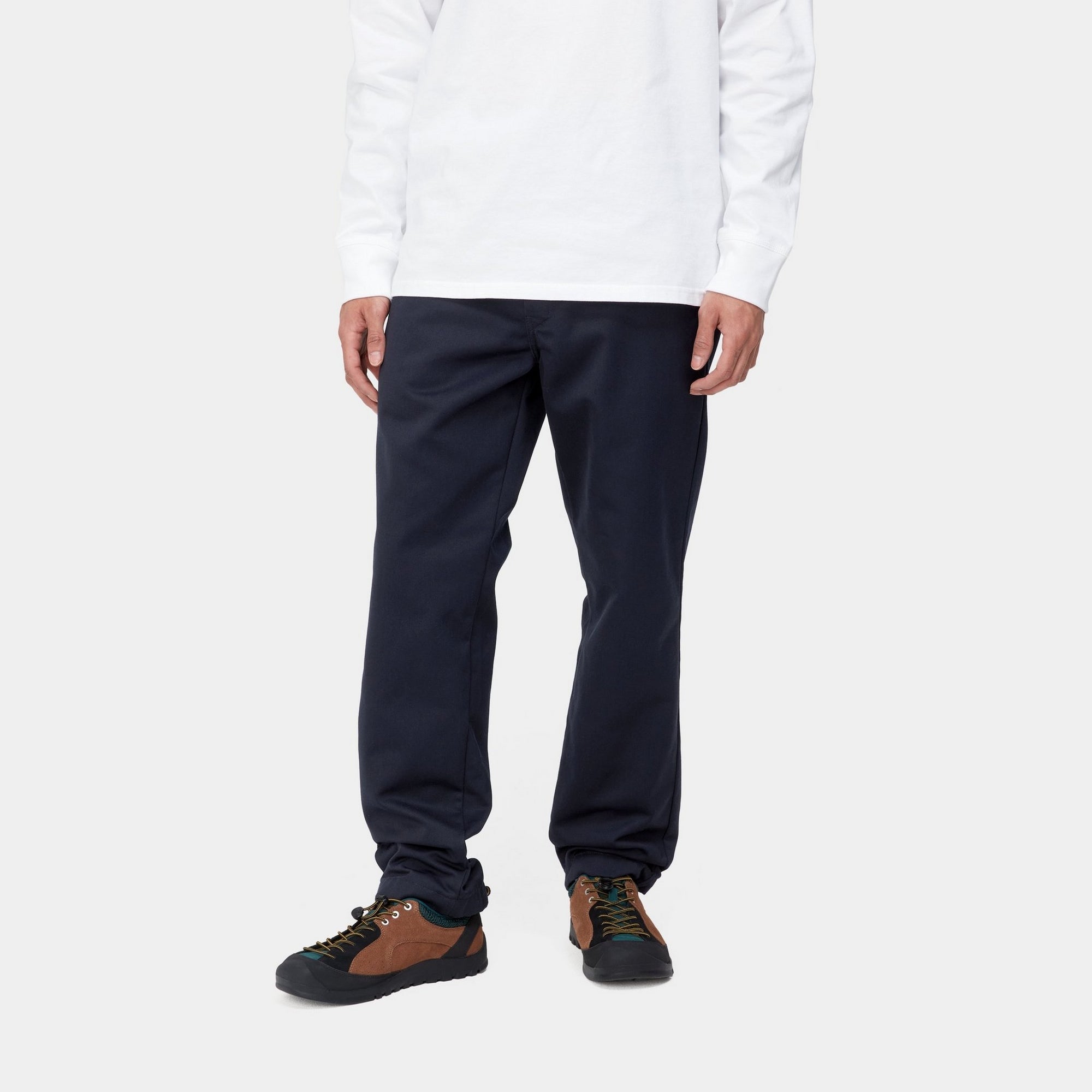 Premium Men's Dress Pants - Dark Navy Blue Slim Fit Business Casual Trousers for Office Work & Formal Occasions
