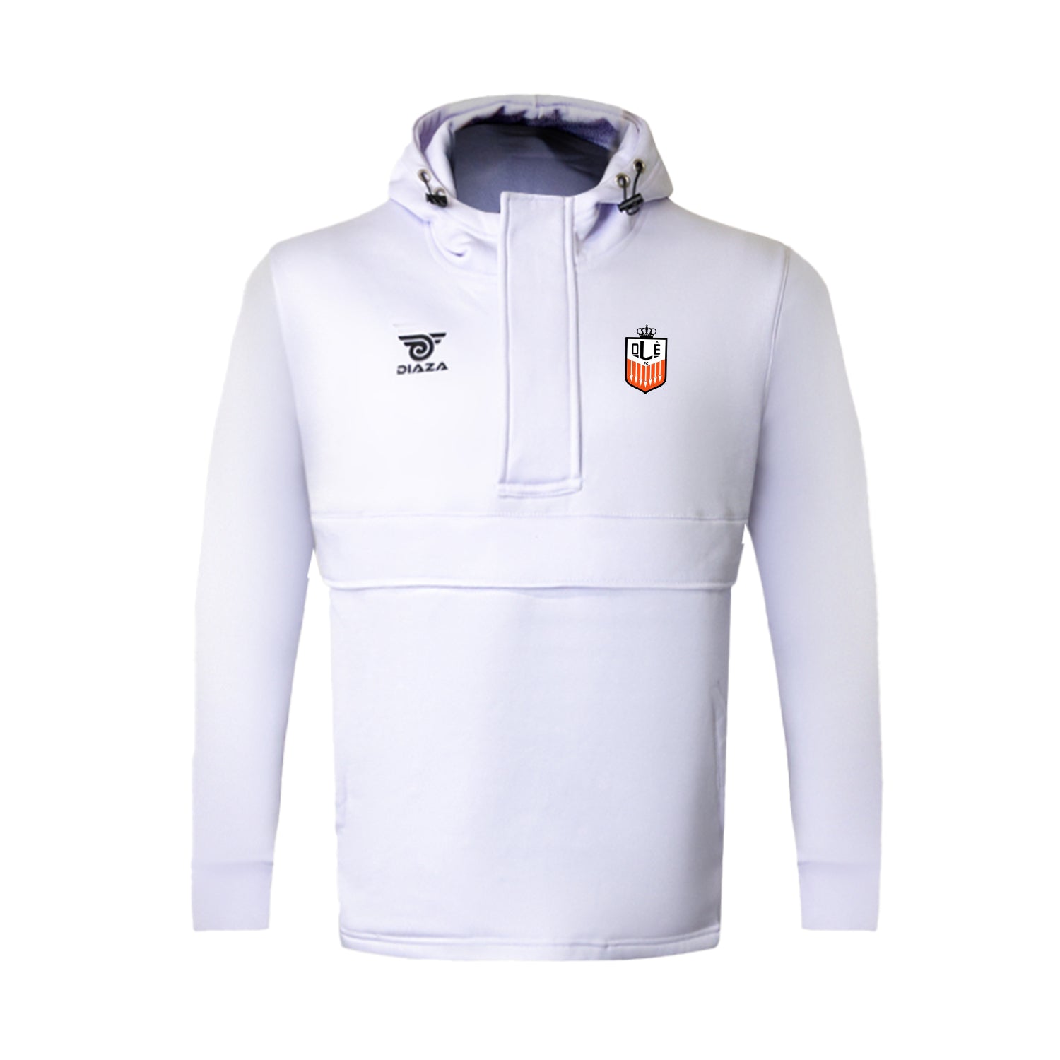 OLE FC EL Blanco Hoodie - Men's White Pullover Hooded Sweatshirt for Casual Wear, Street Style & Outdoor Activities