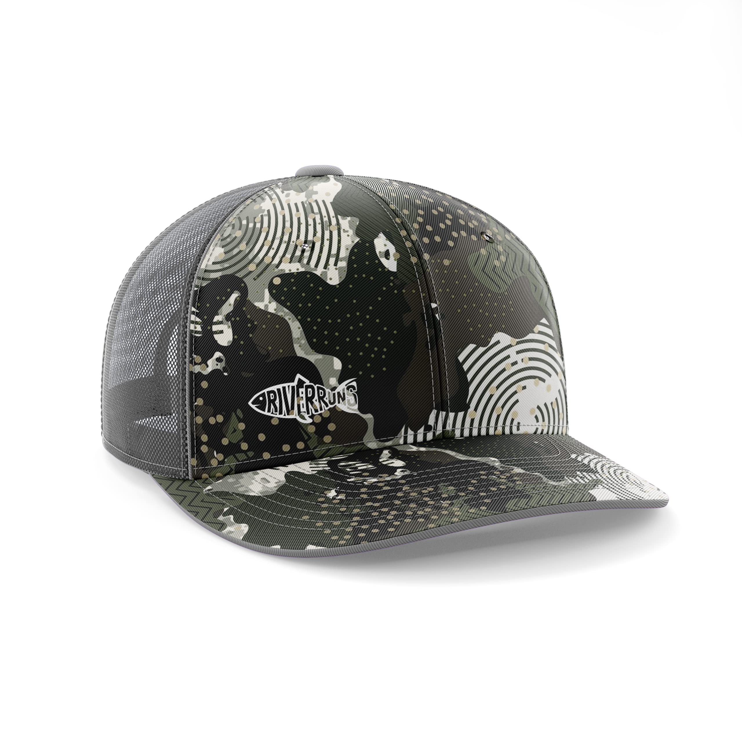 EUPHENG Men's Mesh Back Adjustable Fishing Hat - Breathable Trucker Cap for Outdoor Activities, Running, Hiking & Biking - Perfect for Summer Sun Protection & Sports