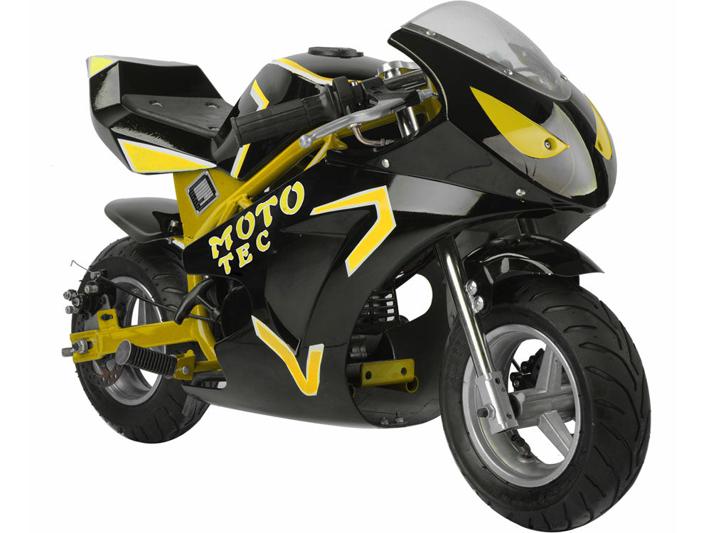 49cc 2 Stroke Premium Gas Powered Pocket Bike - High Performance Mini Motorcycle for Adults & Teens - Perfect for Backyard Racing, Off-Road Trails & Commuting