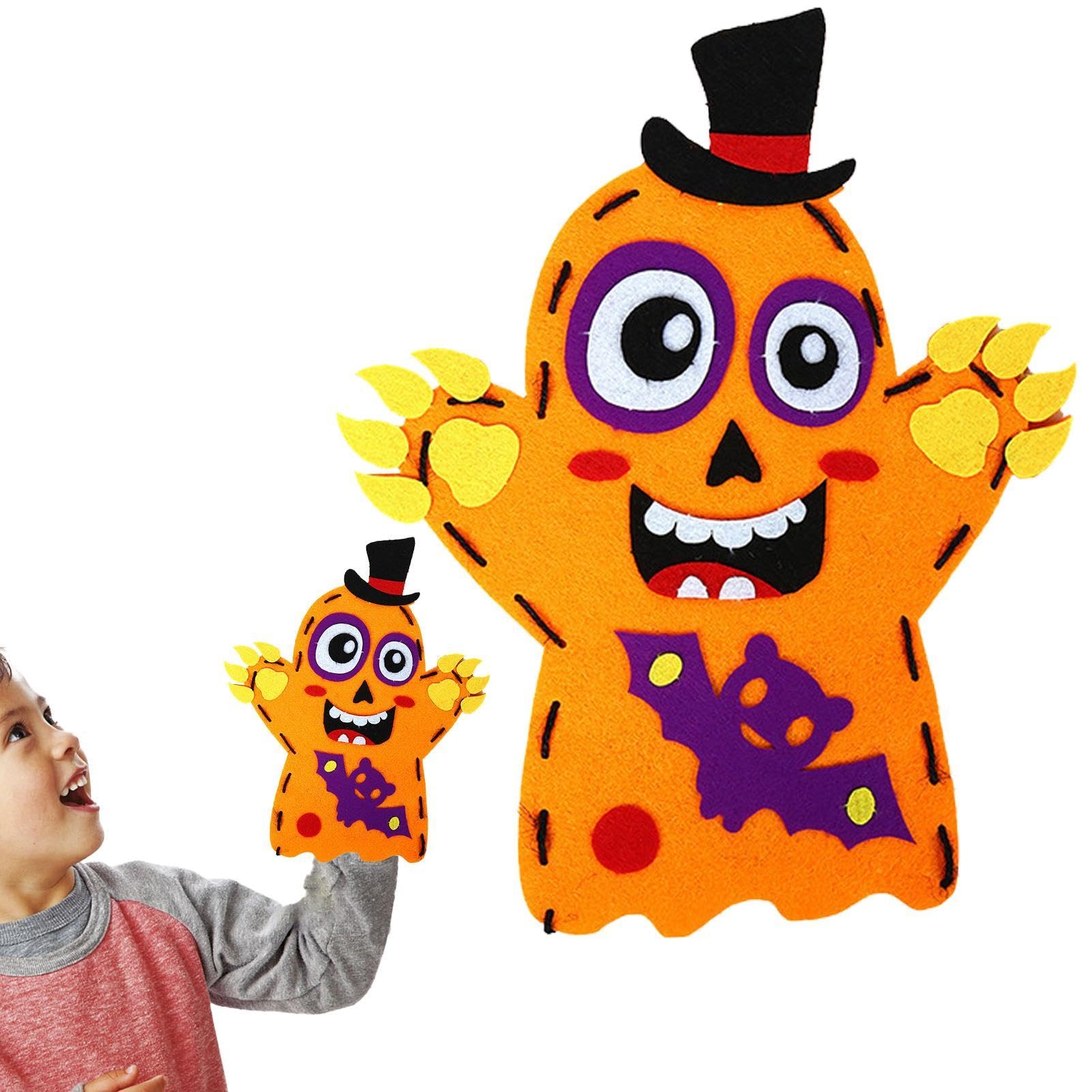 Handmade Halloween Hand Puppets - Storytelling Puppet Toys for Kids | DIY Puppet Craft Supplies for Play Parties & Halloween Costume Parties