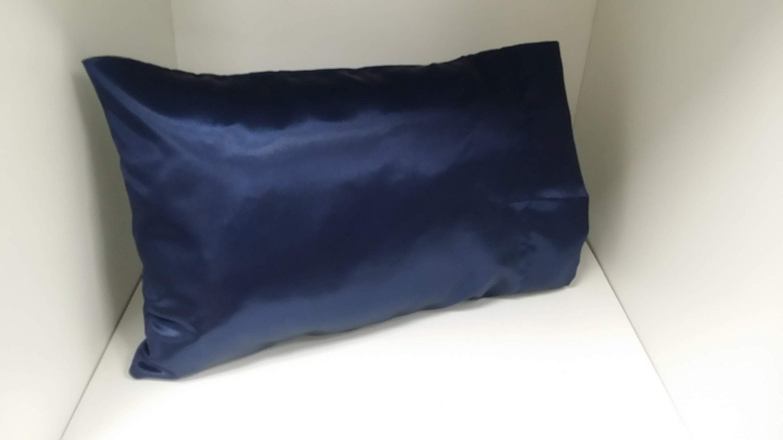 Premium Bridal Satin 2-Piece Queen Size Pillowcases - Soft Luxury Linen for Wedding & Home Decor (Navy Blue) | Perfect for Bridal Showers, Bedroom Upgrade & Gift Giving