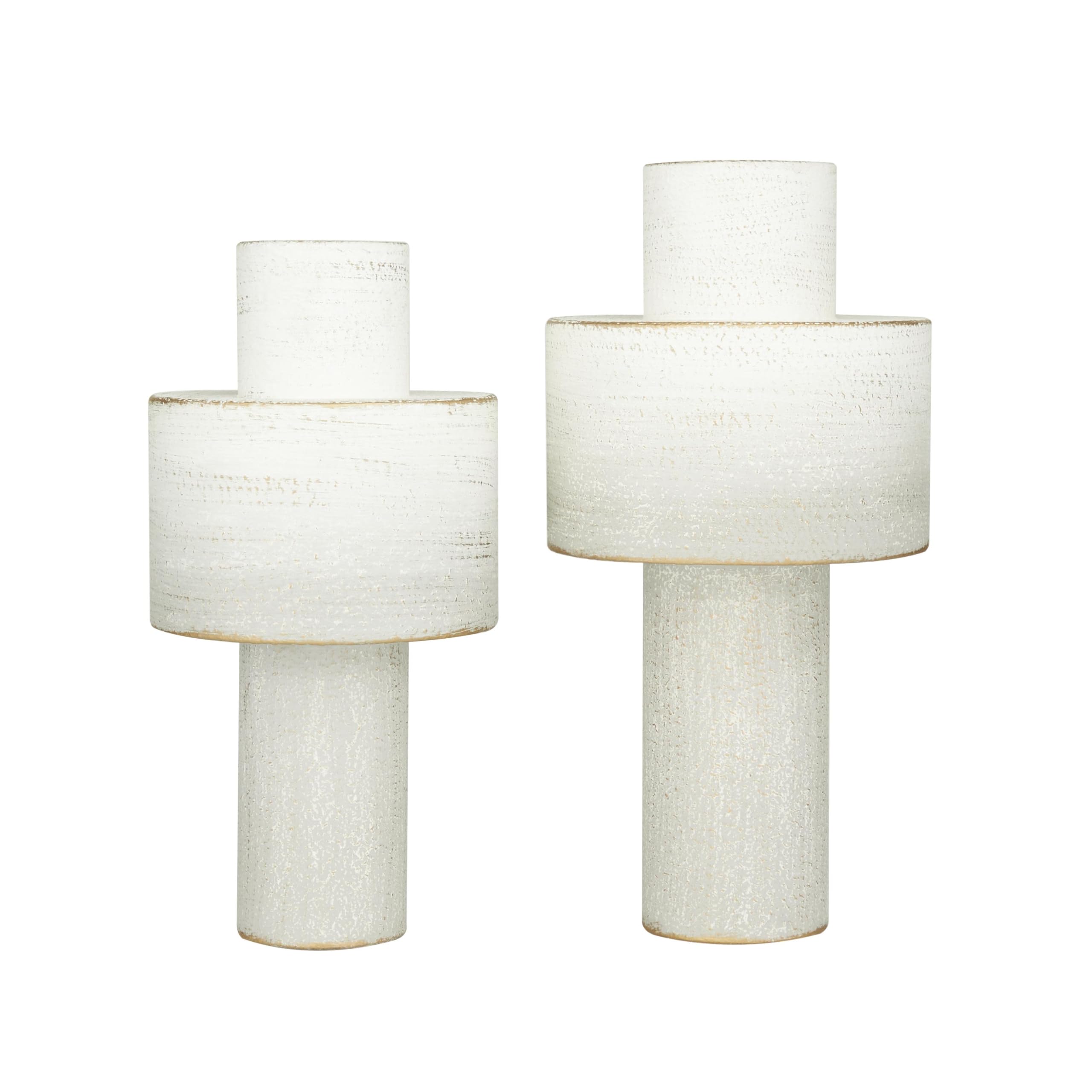 CosmoLiving by Cosmopolitan Metal Decorative Vase Set of 2 - 16
