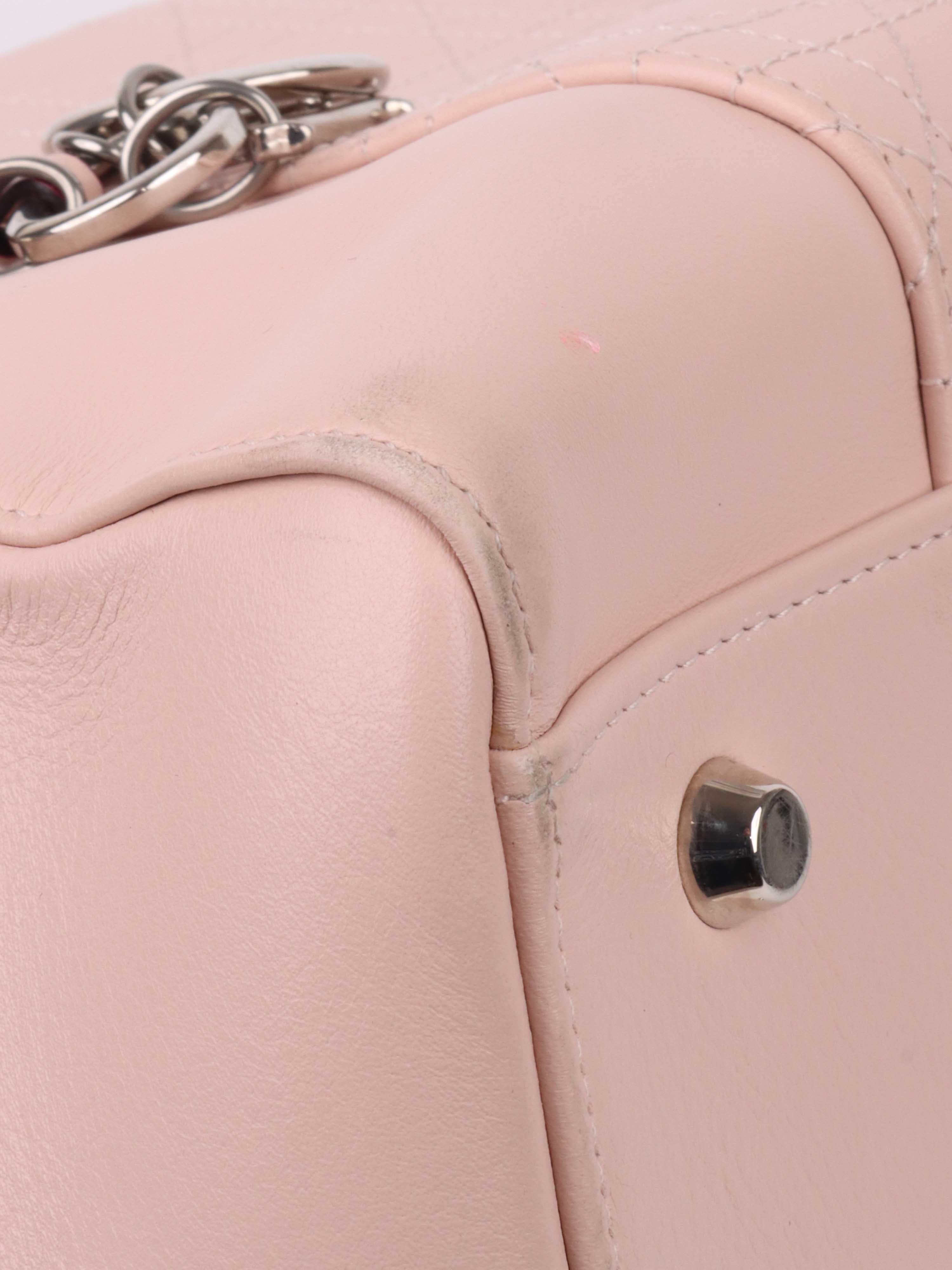 Dior Pink Leather Diaper Tote Bag - Stylish & Spacious Designer Baby Bag for Moms, Perfect for Travel, Shopping & Everyday Use