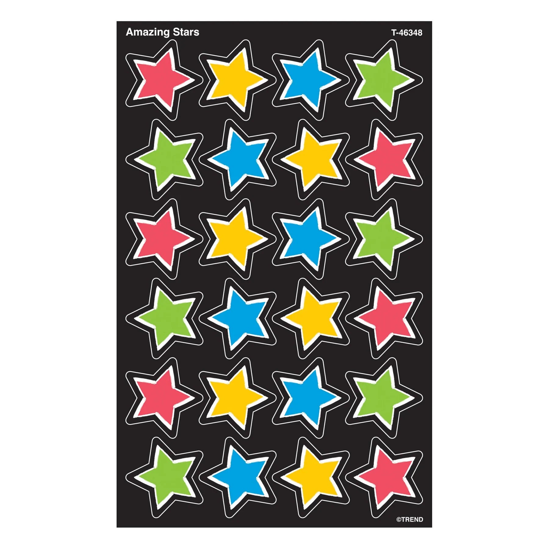 SuperShapes Stickers - Large Star Decals for Kids Room, DIY Crafts & Party Decorations - Fun & Colorful Wall Art