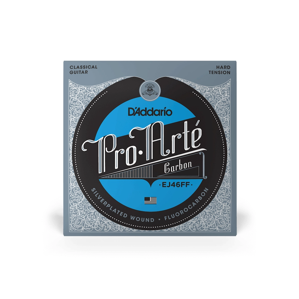 D'Addario Hard Tension Pro Arte Carbon Dynacore Bass Classical Guitar Strings - Premium Nylon Strings for Professional Classical Guitar Players - Perfect for Concerts, Recording & Practice Sessions